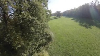 Bu FPV insansız hava aracı görüntüleri ağaçları ve çayırı olan güzel bir park gösteriyor. Video, izleyicilere parkta uçma hissi veren birinci şahıs perspektifinden çekildi. İnsansız hava aracı üzerimizden geçiyor.