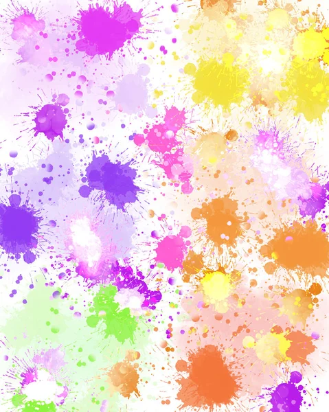 Abstract Blots Watercolor Paint White Canvas High Quality Photo — Stock Photo, Image