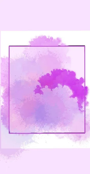 Pintura Aquarela Tons Rosa Sobre Fundo Branco Foto Alta Qualidade — Fotografia de Stock