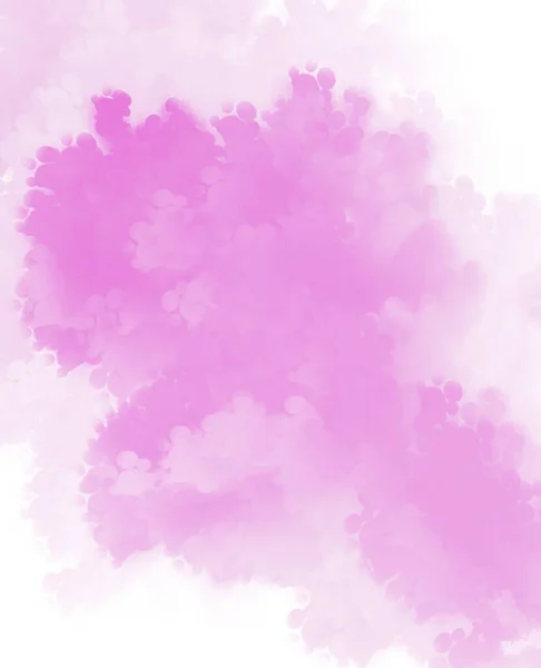 白い背景にピンク色の色調で水彩画 高品質の写真 — ストック写真