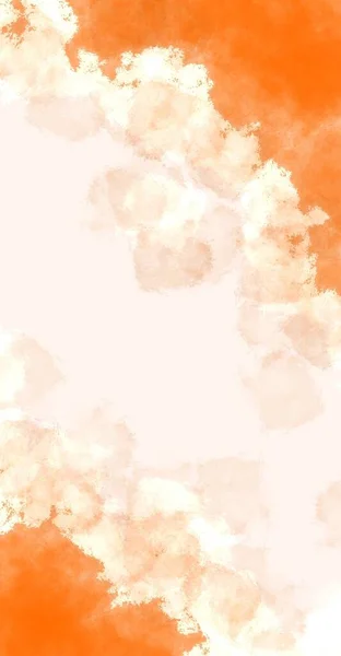 Акварелью Оранжевых Тонах Белом Фоне Высокое Качество Фото — стоковое фото