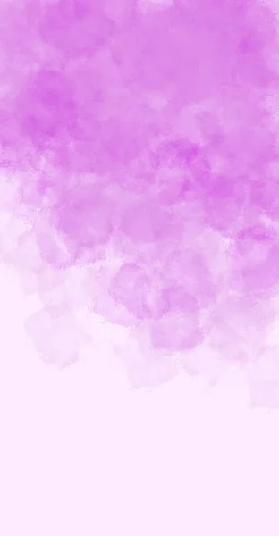 Pintura Acuarela Abstracta Tonos Púrpura Sobre Fondo Rosa Foto Alta —  Fotos de Stock