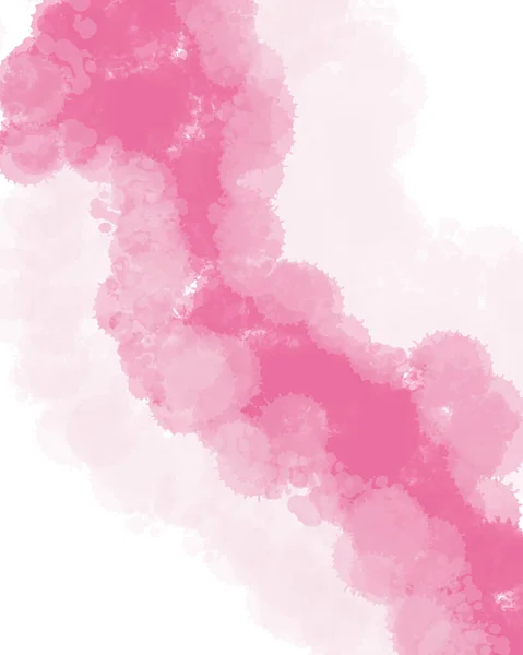 在白色背景上以粉红色调抽象水彩画 高质量的照片 — 图库照片