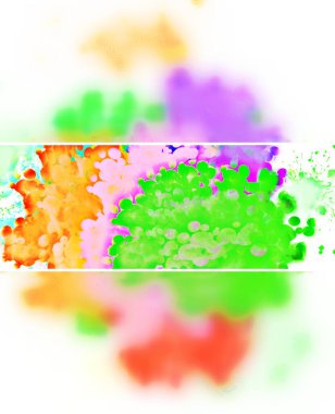 İçinde kare olan soyut suluboya boya, arka plan. Yüksek kalite fotoğraf