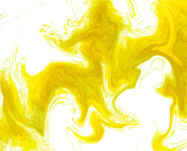 Soyut Suluboya Beyaz Arka Planda Sarı Renklerle Sıçramış Yüksek Kalite — Stok fotoğraf