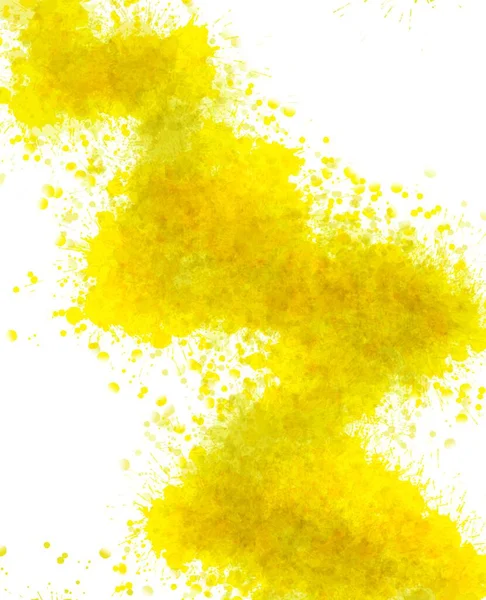 Abstraktes Aquarell Spritzt Gelben Farben Hochwertiges Foto — Stockfoto