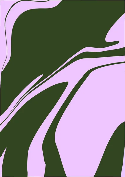テキスタイルプリント 包装紙 ウェブデザイン ソーシャルメディアのためのサイケデリックな抽象的曲線の背景 カーキとピンクの色 高品質の写真 — ストック写真