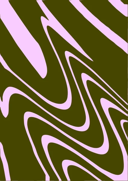 Psychedelic abstract curved background for print on textiles, wrapping paper, web design and social media. Khaki, pink colors . High quality photo