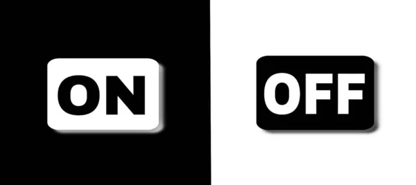 Icon Знак Переключателя Черно Белый Цвет Высокое Качество Фото — стоковое фото