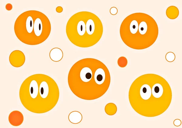 Elvont Arcok Különböző Érzelmek Emoji Mosoly Rajz Stílusok Kézrajz Kiváló — Stock Fotó