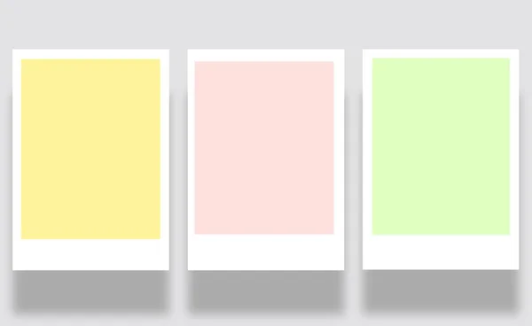 Egy Többszínű Papírlap Jegyzetekhez Három Matrica Kiváló Minőségű Fénykép — Stock Fotó