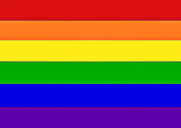 Lgbtq Flag Illustration Symbol Lgbt Community Colors Rainbow Background Design — Stock Photo, Image