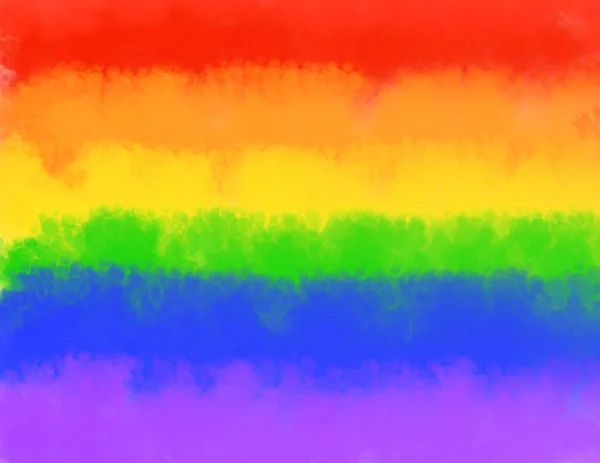 stock image Abstract watercolor background ,Symbol of the lgbt community in the colors of the rainbow. High quality photo