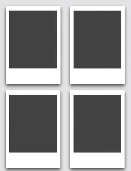 Набор Рамок Черно Белых Фотографий Высокое Качество Фото — стоковое фото