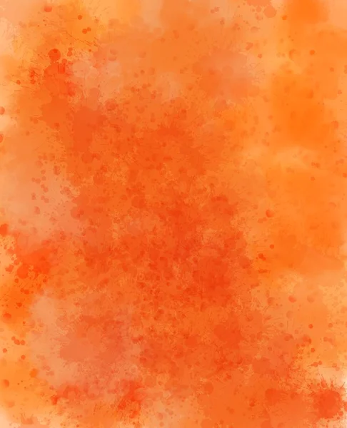 Abstrakt Akvarell Bakgrund Stänk Orange Färger Högkvalitativt Foto — Stockfoto