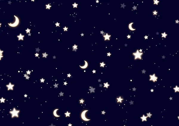 Αστρικό Μοτίβο Διαστημικά Αστέρια Αστερισμοί Νυχτερινού Ουρανού Εικονογράφηση Φόντου Υψηλής — Φωτογραφία Αρχείου