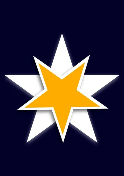 Illustration Stjärnsymbol Stjärnsymbol Logotyp Högkvalitativt Foto — Stockfoto
