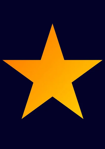 Illusztráció Csillag Ikon Csillag Szimbólum Narancssárga Színekben Kiváló Minőségű Fénykép — Stock Fotó