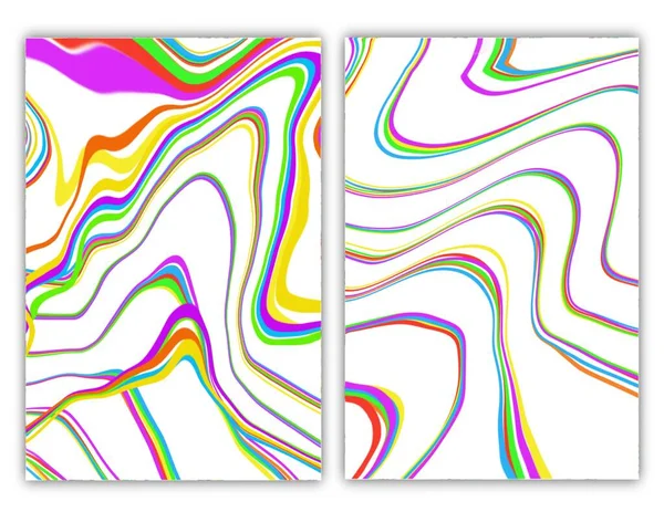 Абстрактный Фон Веселые Красочные Линии Различных Ярких Цветов Высокое Качество — стоковое фото