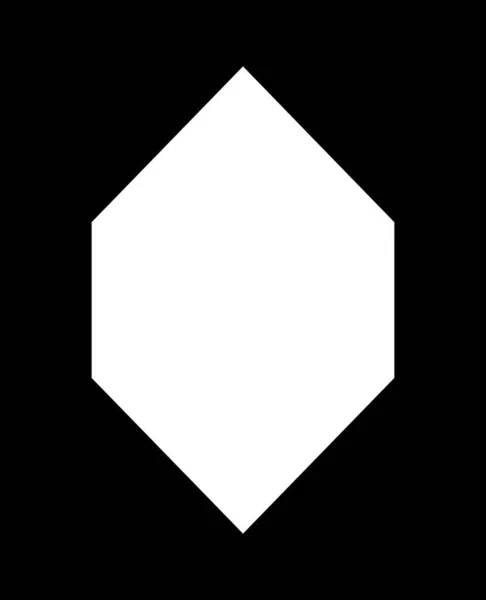 Белый Шестиугольник Черном Фоне Черно Белого Цвета Высокое Качество Фото — стоковое фото