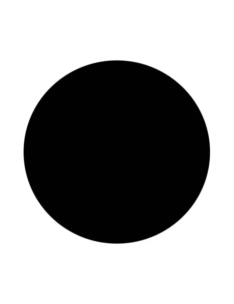 Černý Kruh Bílém Pozadí Černá Bílá Barva Kvalitní Fotografie Stock Snímky