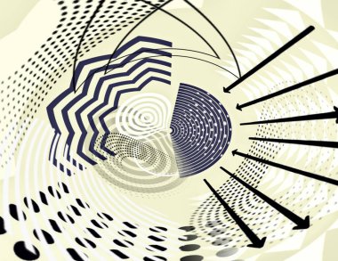 Çeşitli geometrik şekiller için karalama çizimi. Yüksek kalite fotoğraf