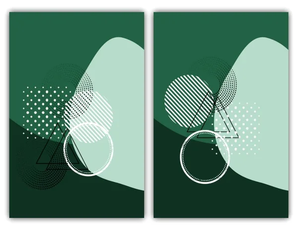Collectie Van Moderne Eenvoudige Minimalistische Abstracts Met Geometrische Vormen Hoge — Stockfoto