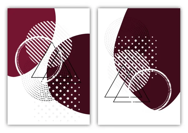 Moderne Einfache Minimalistische Abstracts Mit Geometrischen Formen Vorlagen Sammlung Hochwertiges — Stockfoto