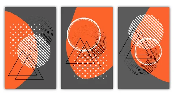 Coleção Capas Geométricas Modernas Design Decorativo Mínimo Foto Alta Qualidade — Fotografia de Stock