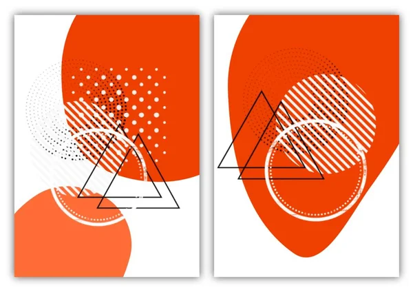 Verzameling Van Moderne Eenvoudige Minimalistische Abstracts Met Geometrische Vormen Trendy — Stockfoto