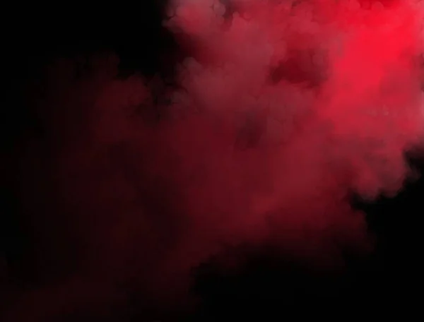 Abstracte Rookachtergrond Rode Kleuren Zwarte Achtergrond Hoge Kwaliteit Foto — Stockfoto