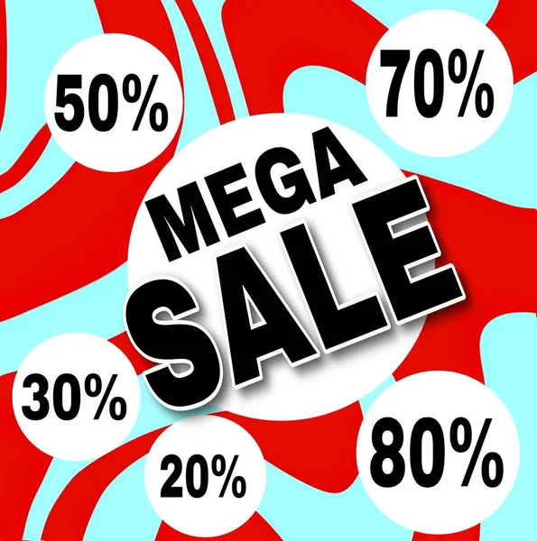 Mega sale template design for web or social media, Sale special up to 20 30 50 70 80 off. High quality photo