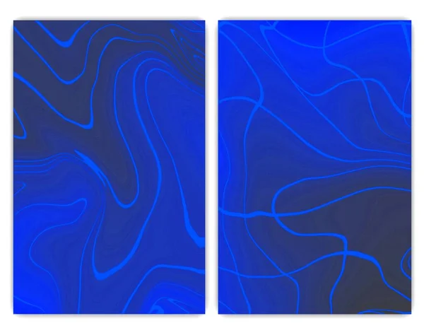 現代抽象カバーカラーグラデーション 曲線付きの最小カバーデザイン 重い線の抽象パターン 高品質の写真 — ストック写真