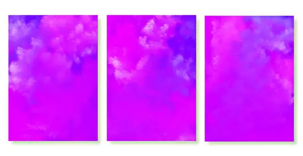 グラデーションの背景セット 明るいカラフルな色 シンプルなモダンなデザイン 紫色のピンク色の抽象的なイラスト 高品質の写真 — ストック写真
