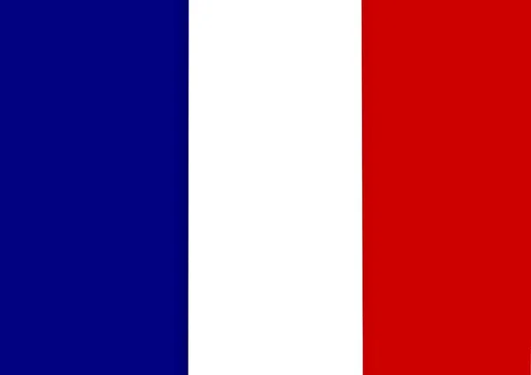 Francouzská Vlajka Evropská Vlajka Světové Vlajky Kvalitní Fotografie Stock Fotografie
