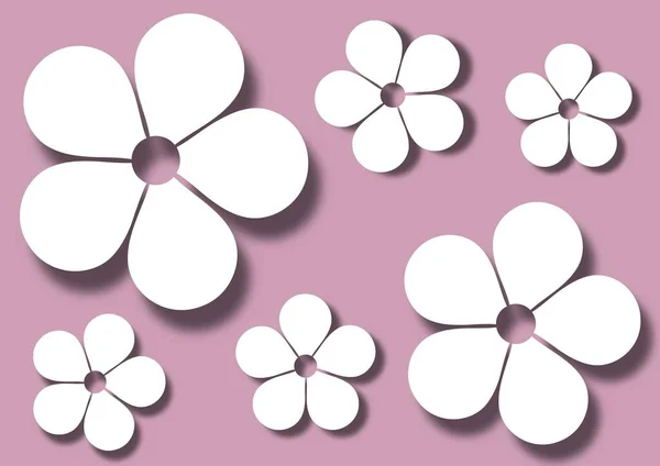 Flower icon set. Collection of minimalist flowers. illustration with flowers . High quality photo