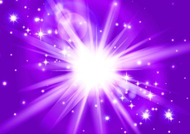 Parlak ışık patlaması, mor tatil geçmişi. Yüksek kalite fotoğraf