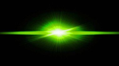 Parlak çizgili. Siyah arka planda yeşil ışıklar. Işık efektli soyut bir arkaplan. Yüksek kalite fotoğraf