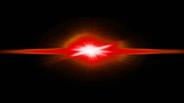 Glowing stripe. Red flashes of light on a black background. Glowing abstract background with light effect. High quality photo