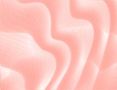 Açık kırmızı renkli ve kıvrımlı çizgileri olan soyut ve hassas bir arkaplan. Yüksek kalite fotoğraf