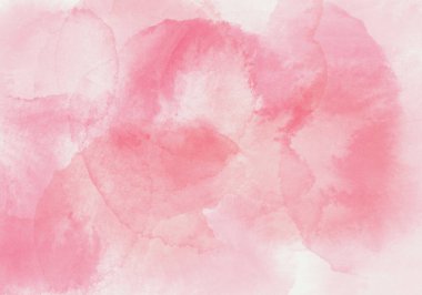 Açık pembe ve kırmızı renklerde soyut suluboya arkaplan. Yüksek kalite fotoğraf