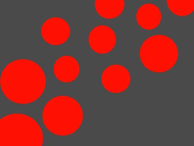 Koyu gri arka plan ve parlak kırmızı toplar. Yüksek kalite fotoğraf