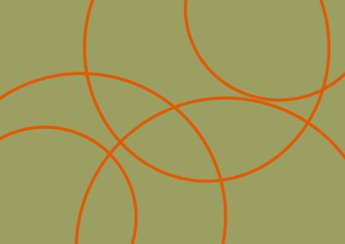 Eğreltiotu renginde ve turuncu daireli. Yüksek kalite fotoğraf