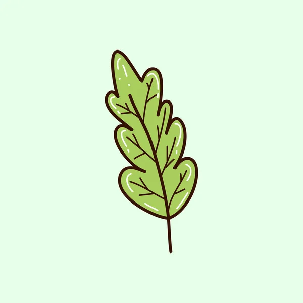 Leaf Art Hand Drawn Spring Flowers Vector Illustration — Stock Vector