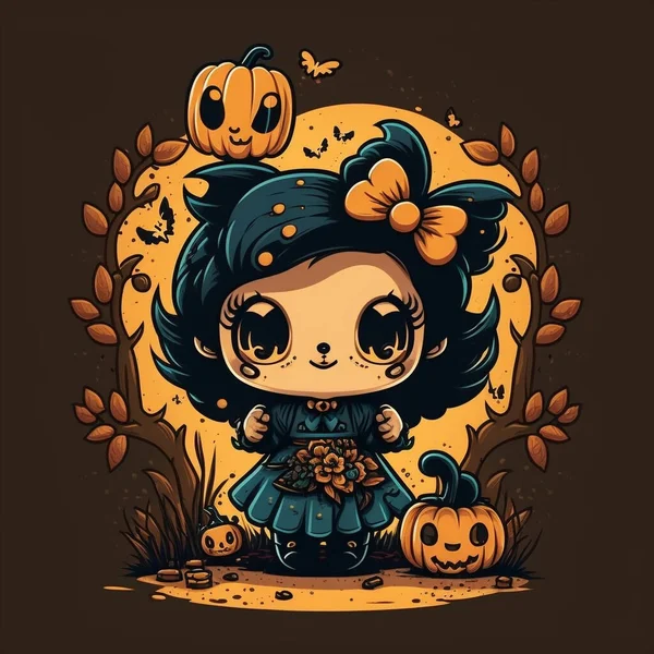 Halloween Pumpkin Witch — Stock Photo, Image
