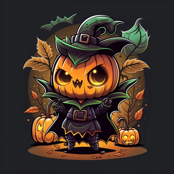 Halloween Pumpkin Hat Pumpkins — Stock Photo, Image