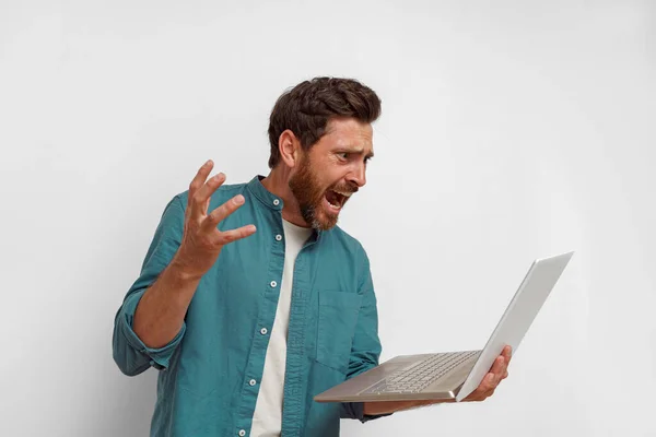 Man angry computer Stock Photos, Royalty Free Man angry computer Images ...