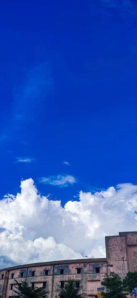Blue Sky Background Clouds — Stock Photo, Image