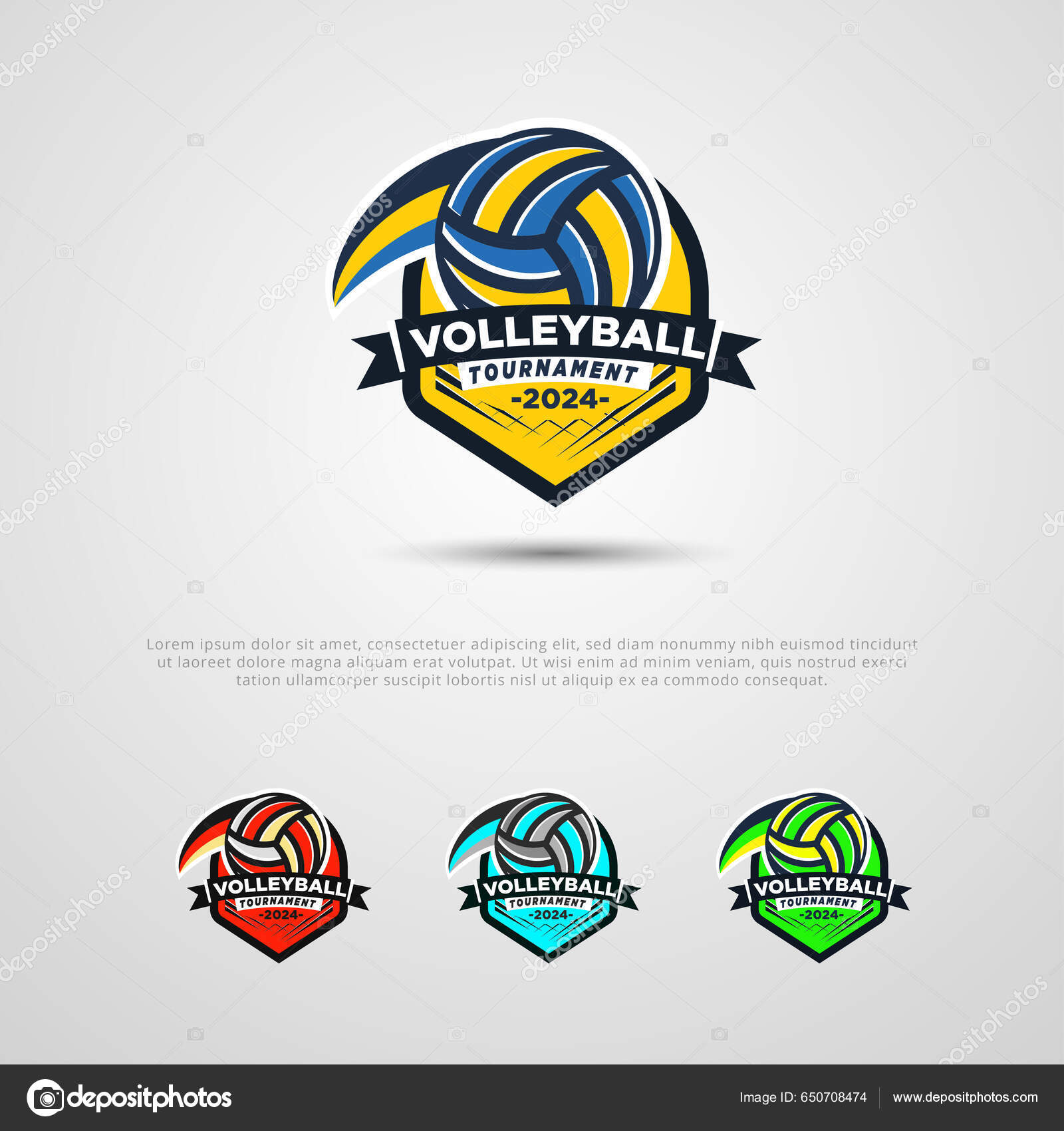 Volleyball tournament logo deals