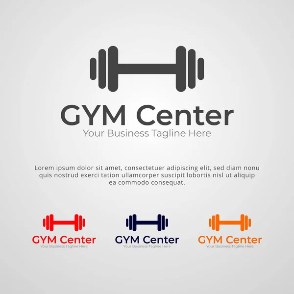 Bu fitness GYM merkezi logo şablonu tasarımı. Bu logo markalarınız, spor salonlarınız, spor salonlarınız ve spor ayakkabılarınız için en iyisi..